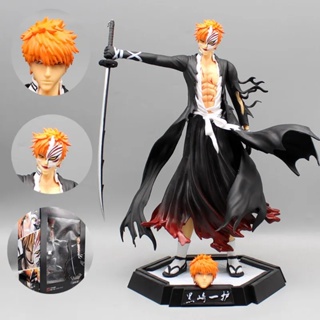 Bleach Kurosaki Ichigo โมเดลฟิกเกอร์ Pvc สองหัว ขนาด 30 ซม. ของเล่นสะสม