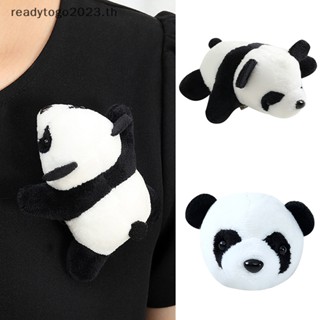[RD] เข็มกลัด ตุ๊กตาหมีแพนด้า สัตว์ การ์ตูน ขนปุย น่ารัก [พร้อมส่ง]