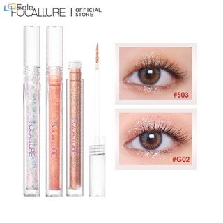 Focallure Starlight Liquid Eyeshadow Glitter Eyeshadow High Pigment 5 Colors Eye Shades Lightweight Quick-Drying Eye Makeup ↑Eele