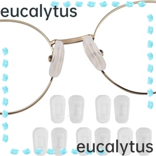 Eucalytus1 แผ่นซิลิโคน กันลื่น สําหรับปิดจมูก แว่นตา 10 ชิ้น