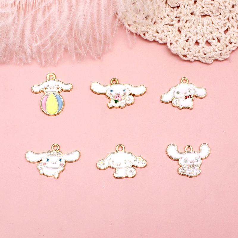 2 ชิ้น/ล็อต Mini Big หูสุนัข Cinnamoroll โลหะผสมเคลือบจี้ DIY เครื่องประดับอุปกรณ์เสริม Charms สําหรับผู้หญิง, Key Chain/ต่างหู/สร้อยคอจี้ Handmade DIY เครื่องประดับ—070 ราคา ถูกที่สุด ดีลบีเคเค แกลเลอรีภาพที่ 3