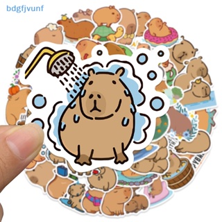 Bdgf สติกเกอร์ ลาย Capybara น่ารัก สําหรับติดตกแต่งสมุดภาพ โทรศัพท์ กีตาร์ เครื่องเขียน 50 ชิ้น