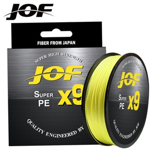 Jof สายเบ็ดตกปลา คาร์บอนฟลูออโรคาร์บอน หลายเส้นใย 500 ม. 9 เส้น 0.8-6.0# 9-36.3 กก. PE