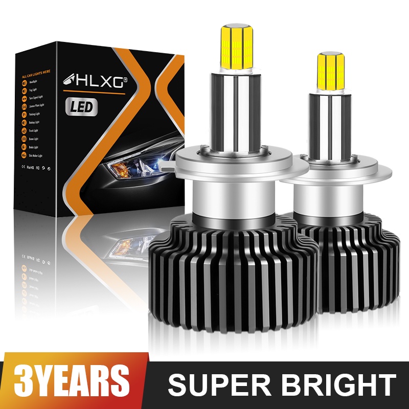 ซุปเปอร์ไบรท์ แคนบัส 2ชิ้น H7 H11 LED หลอดไฟหน้ารถยนต์ 360 H4 LED H1 120000LM HB3 HB4 9005 9012 Turbo Bi LED เลนส์โปรเจคเตอร์ ไฟตัดหมอก 6000K
