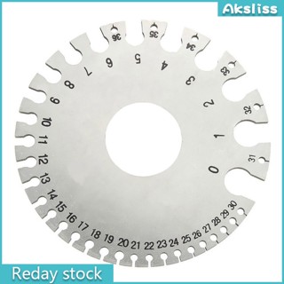 Aks แผ่นไม้บรรทัดวัดความหนา สเตนเลส เส้นผ่าศูนย์กลาง โลหะ สําหรับช่างเครื่องจักร