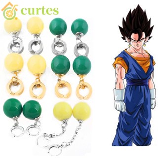 Curtes ต่างหูคอสเพลย์ รูปดราก้อนบอล Son Goku Takerlama Zamasu สีเขียว สีดํา