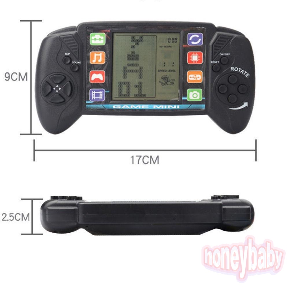 พร้อมส่ง เกมคอนโซลกดกดคละสี ของเล่นเด็ก ของเล่นใส่ถ่าน เกมกดคลาสสิก เกมพกพามือถือ Tetris Classic Game Machine