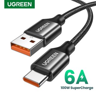 Ugreen 6A Usb Type C สายเคเบิล 100W / 66W ชาร์จเร็ว Usb C สายเคเบิลข้อมูล สําหรับ Xiaomi Usb C Super Charge