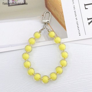 [fashionbanana] ใหม่ พร้อมส่ง สายคล้องโทรศัพท์มือถือ ประดับลูกปัด ทรงกลม กันตก