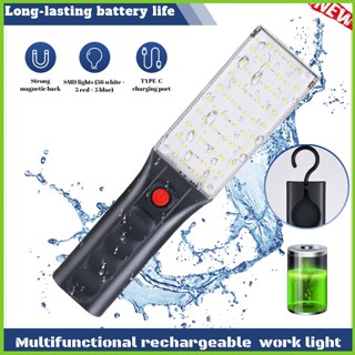 Gwen ไฟฉาย Led 5.5v 3.6a Cob พร้อมตะขอ แบตเตอรี่ลิเธียม 2000ma
