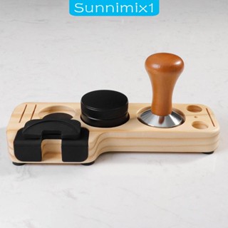 [Sunnimix1] แผ่นแทมเปอร์กาแฟ เอสเปรสโซ่ ด้ามจับไม้ กันลื่น สําหรับคาเฟ่ ร้านค้า เคาน์เตอร์