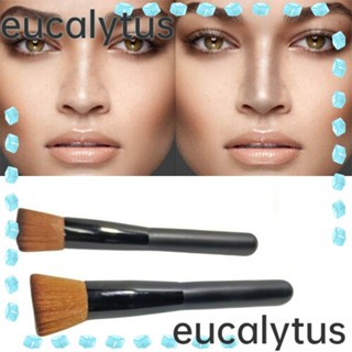 Eucalytus1 แปรงแต่งหน้า แปรงปัดแก้ม แปรงเครื่องสําอาง แบบพกพา 2 ชิ้น