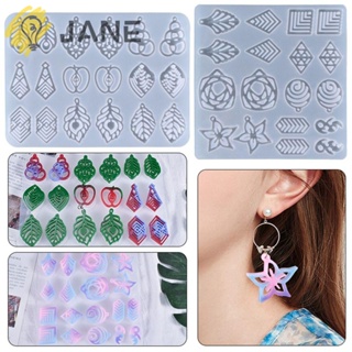 Jane แม่พิมพ์ซิลิโคนเรซิ่น อีพ็อกซี่ UV สําหรับทําต่างหู DIY