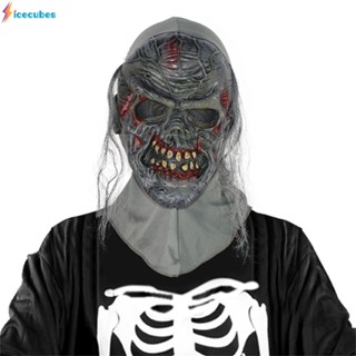 Pvc Soft Glue Scream Series Halloween Easter Dress-up Scream White Skull Scar Face Mask ICECUBES