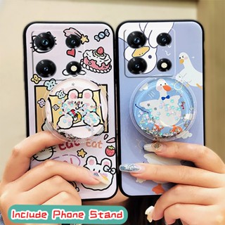 Waterproof Cartoon Phone Case For infinix Note30 Pro/X678B Silicone Kickstand Fashion Design Anti-dust TPU protective