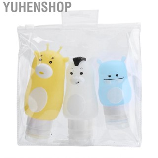 Yuhenshop Refillable Bottles Cartoon  Squeeze Travel Bottle Set Lotion