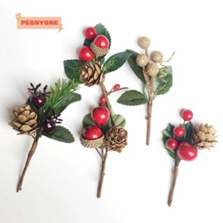 Doublepeony ช่อดอกสนประดิษฐ์ DIY สําหรับตกแต่งบ้าน 5 ชิ้น