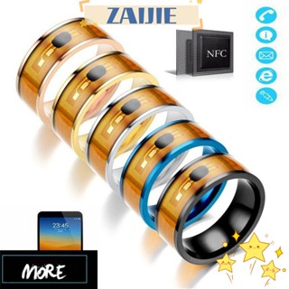 Zaijie24 NFC แหวนนิ้วมือแฟชั่น เทคโนโลยีแอนดรอยด์ อเนกประสงค์