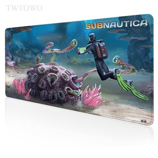 Subnautica แผ่นรองเมาส์ แบบยางธรรมชาติ นิ่ม XL HD สําหรับคอมพิวเตอร์ แล็ปท็อป XXL