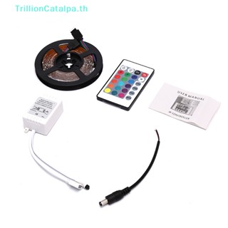 Trillioncatalpa สายไฟ LED 600 ดวง 3528 SMD RGB 5 ม. 24 คีย์ รีโมตคอนโทรล TH