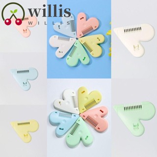 Willis ปัตตาเลี่ยนตัดผม สองด้าน หลายสี ทนทาน เด็ก หน้าม้า ที่กันจอน น่ารัก พีช หัวใจ ใช้งานง่าย DIY หวีตัดผม เด็กผู้ชาย