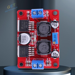 [Getdouble.th] โมดูลควบคุมแรงดันไฟฟ้าอัตโนมัติ LM2577S+LM2596S 3.5V-28V เป็น 1.25V-26V