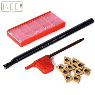 【ONCEMOREAGAIN】Tool Holder 10pcs Boring Bar CCMT060204 Carbide Insert For Semi-finishing