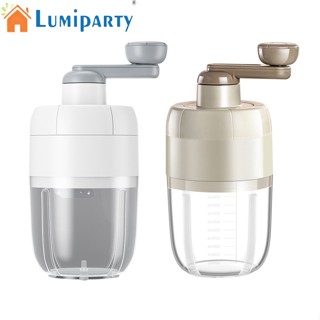 Lumiparty เครื่องบดน้ําแข็งแมนนวล พร้อมใบมีดสเตนเลส แบบพกพา ถอดออกได้