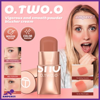 คุณภาพสูง O.two O Misty Powder Blusher Three In One ลิปสติก Eye Shadow Powder Blusher Combination For Facial Enhancement -AME1