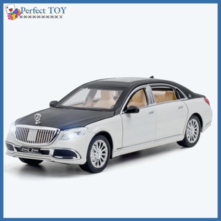 Pst โมเดลรถยนต์จําลอง 1:24 S600 Maybach โลหะ ขนาดเล็ก ของขวัญ สําหรับเด็กผู้ชาย