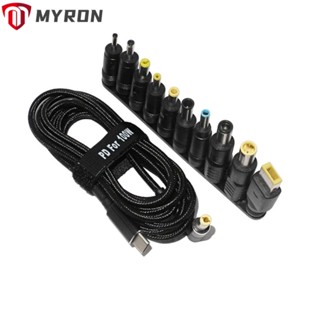 Myron 100W Type C แล็ปท็อปเชื่อมต่อแบบพกพาสํานักงานโน๊ตบุ๊คสายไฟ USB C เพื่อเสียบสําหรับ Asus สําหรับ Ace