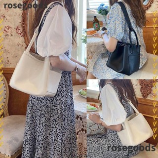 Rosegoods1 กระเป๋าสะพายไหล่ ปรับสายได้ สไตล์เรโทร 2 ชิ้น ต่อชุด