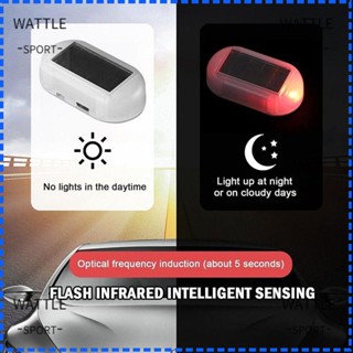 Wattle ไฟกระพริบ LED ABS พลังงานแสงอาทิตย์ กันขโมย สําหรับตกแต่งรถยนต์