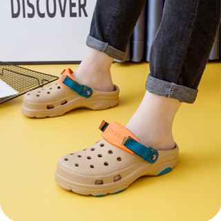 Crocs รองเท้าแตะลําลอง แบบเต็มเท้า แฟชั่นสําหรับผู้ชาย