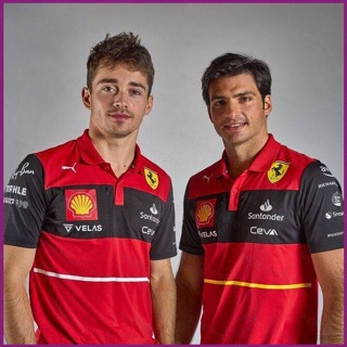 เสื้อยืดแขนสั้นลําลอง คอปกโปโล ลายทีม Scuderia Ferrari NP2 2022 F1 พลัสไซซ์ สําหรับผู้ชาย และผู้หญิง PN2