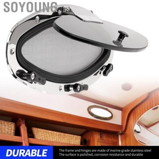 Soyoung Boat Porthole Window L300mm H105mm 180° Internal Opening with Insect Net Tempered Glass  UV  for RV Yacht Ship