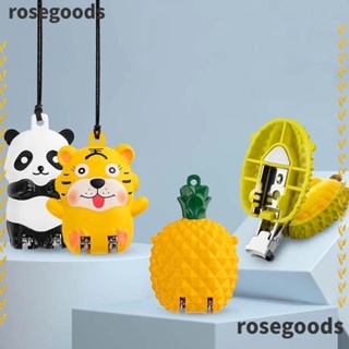 Rosegoods1 กรรไกรตัดเล็บ พวงกุญแจน่ารัก เครื่องมือทําเล็บมือ เล็บเท้า เล็บเท้า ที่กันจอน เครื่องมือทําเล็บ ขัดเล็บ