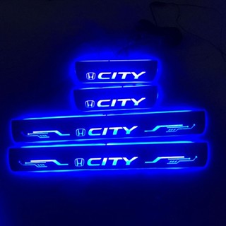 แผ่นกันรอยประตู led สําหรับ Honda CITY