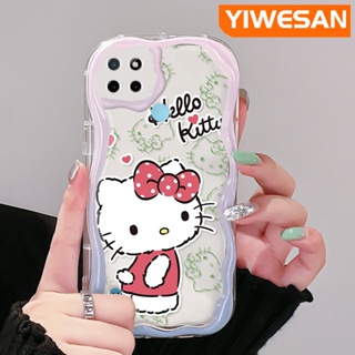 เคสโทรศัพท์มือถือใส แบบนิ่ม ลายการ์ตูนคิตตี้ กันกระแทก สําหรับ Realme C21Y C25Y