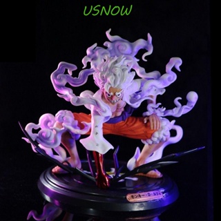 Usnow โมเดลฟิกเกอร์ PVC รูปการ์ตูนลูฟี่ Gear 5 Luffy ของขวัญวันเกิด สําหรับตกแต่งบ้าน