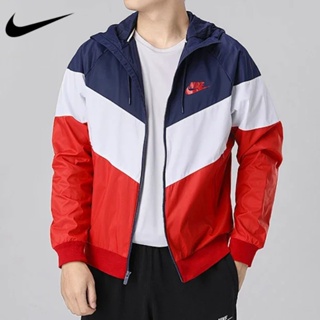 Nike เสื้อแจ็กเก็ตลําลอง กันลม ทรงหลวม ของแท้ 100% แฟชั่น สําหรับผู้ชาย DC4113