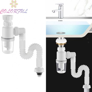 【COLORFUL】Sewer Drain Pipe Sink Launch Pipeline Sink Strainer Drain Pipe Sink Hose