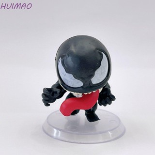 Huimao โมเดลฟิกเกอร์ อนิเมะ Spiderman Kawaii Venom Spiderman ของเล่นสะสม สําหรับเด็ก