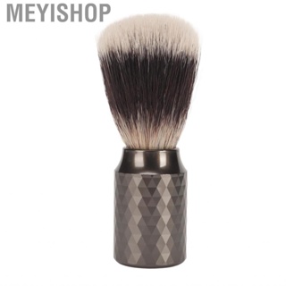 Meyishop Beard Shave Brush Compact Cleaning Fine Synthetic Aesthetic Ergonomic Effective Curve Handle for Salon