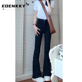 EOENKKY กางเกงขายาว กางเกงยีสน์ผู้หญิง ทรงหลวม ๆ ตรง Retro Hip Hop Pants 2023 NEW Style  ทันสมัย ทันสมัย สวยงาม Unique A97L0LX 36Z230909