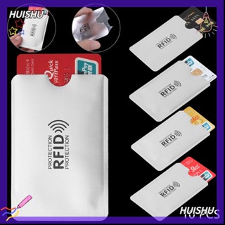 Hs ปลอกป้องกันการ์ด ป้องกันการสแกน Rfid ป้องกันการโจรกรรม 10 ชิ้น