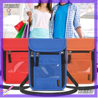 Hs กระเป๋าสตางค์ คล้องคอ สไตล์มินิมอล ปรับได้ บล็อก RFID