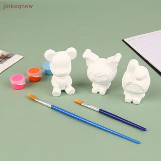 Jkth LPS Cat ของเล่นสัตว์เลี้ยง สุนัข แมว ขนสั้น เพ้นท์มือ ลายดัชชุน สีขาว