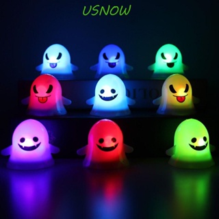 Usnow จี้โคมไฟ LED รูปผี ขนาดเล็ก หลากสีสัน สําหรับแขวนตกแต่งปาร์ตี้ วันขอบคุณพระเจ้า