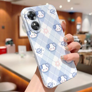 เคสโทรศัพท์มือถือแบบแข็ง กันรอยกล้อง ลายสุนัข หมี หมูน่ารัก สําหรับ OPPO Reno4 Z 8T 7Z 8Z 7SE 4 Lite 5 Lite 7 Lite 8 Lite 5F